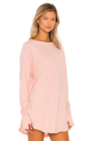 Free People Arden Tee in Roseblush from Revolve.com | Revolve Clothing (Global)