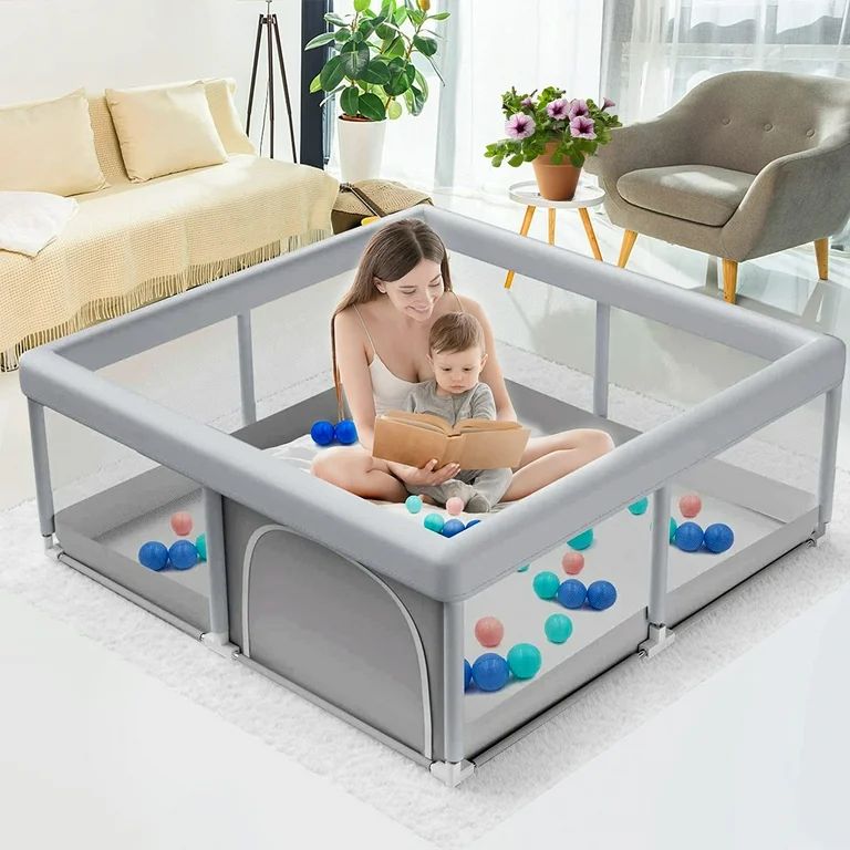 Baby Playpen,Extra Large Playard,Large Safety Play Center Yards,Kids Play Pen Activity with Super... | Walmart (US)