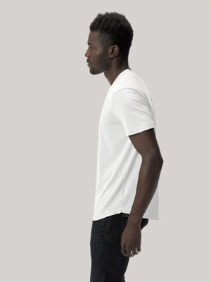 White Pima Curved Hem Tee - Buck Mason- Modern American Classics | Buck Mason