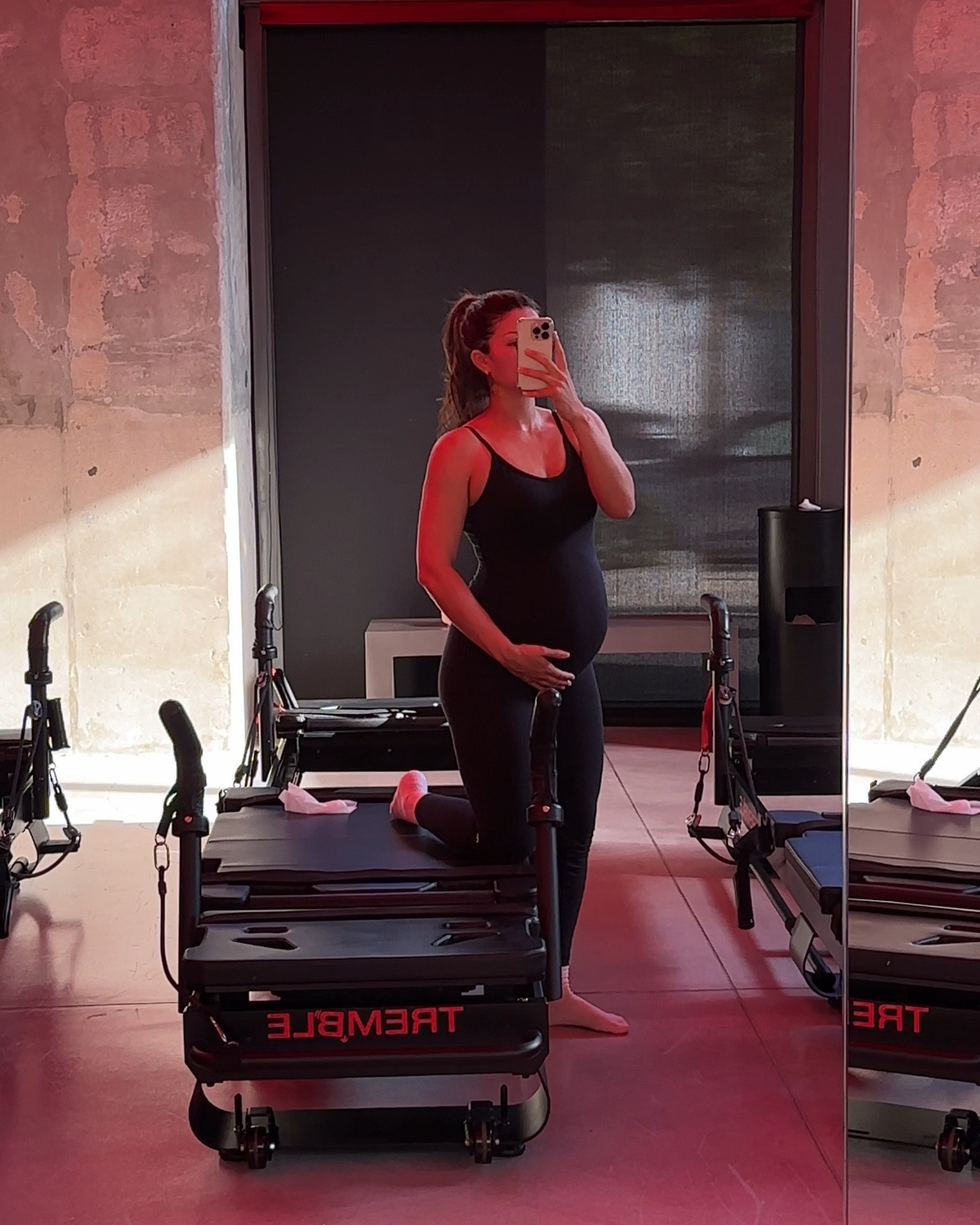 pregnancy friendly workout onesie — wearing a size small & still have lots of room to grow!

#bump #maternity #workout

#LTKActive