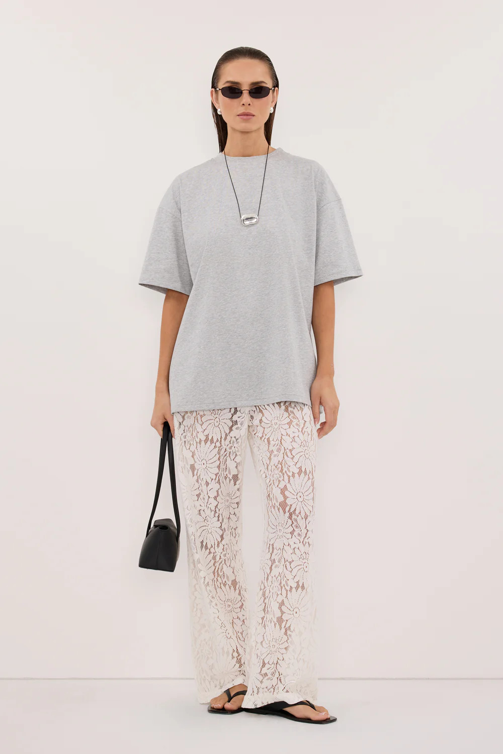 WILMA WHITE LACE PANT | DISSH