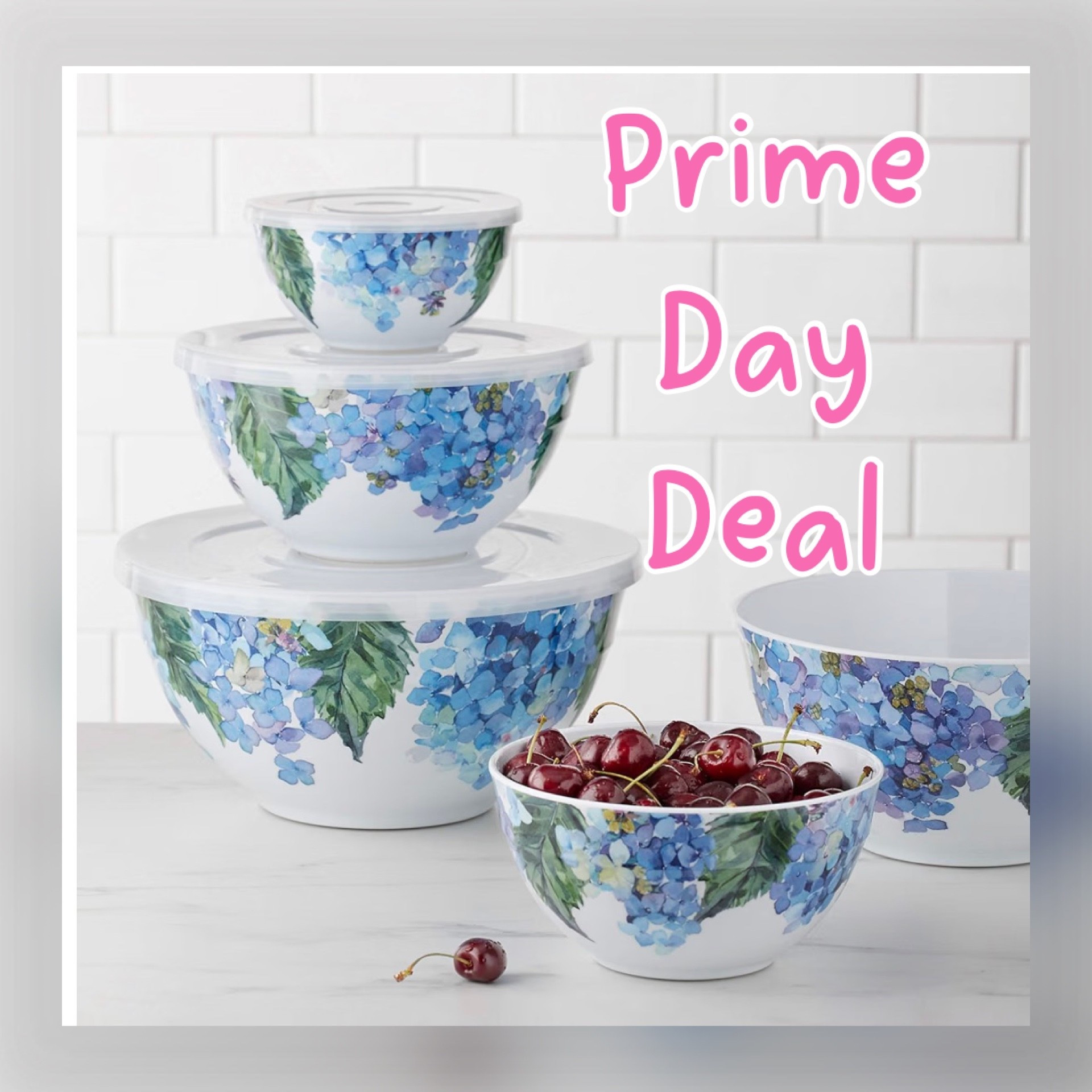 Hydrangea Mixing Bowl Set 🌿💙

These hydrangea-print mixing bowls instantly caught my eye! 💙 The beautiful floral pattern feels perfect for summer entertaining, baking days, meal prep, and serving fresh salads or fruit. Even better, they come with matching lids, making it easy to store leftovers and prep ahead for busy weeks.

This nesting bowl set is both pretty and practical, helping save cabinet space while adding a charming touch to your kitchen. Prime Day pricing makes this a great time to grab them if you’ve been looking to refresh your kitchen essentials or stock up on hostess-worthy serving pieces.

Whether you’re mixing cookie dough, serving a side dish, or bringing a favorite recipe to a gathering, these bowls are as functional as they are beautiful! ✨🫐🍒

Hydrangea kitchen decor, floral mixing bowls, nesting bowl set, kitchen organization, meal prep essentials, serving bowls with lids, blue hydrangea decor, summer kitchen favorites, hostess gifts, baking essentials, cottage style kitchen, kitchen must haves, Prime Day kitchen deals, affordable kitchen finds.

#LTKHome #LTKfoodie #LTKSaleAlert