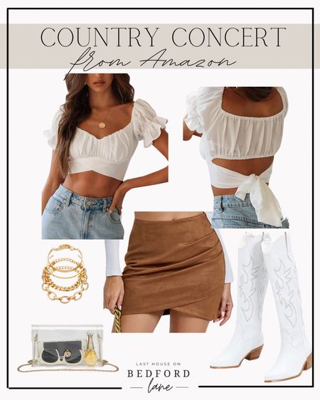 Country Concert Outfit from Amazon 

Concert attire for women, festival outfit for women, summer outfit for women, outfits for teens, outfits for girls, country concert dress, gold earrings, gold necklace, gold bracelets, stackable bracelets, layering necklaces, dainty necklace, gold sunglasses, round sunglasses, white boots, white cowboy boots, cowboy boots for women, country outfit for women, clear stadium bag, purse for a concert, clear purse, clear bag, concert purse, concert bag, festival attire, summer dress, suede skirt, cropped shirt, jean shorts, tan cowboy boots, suede cowboy boots, leather cowboy boots, white fringed shirt, Levi shorts, women’s jean shorts, summer outfit ideas for women, Amazon, found it on amazon, amazon deals 

#LTKstyletip #LTKunder50 #LTKsalealert