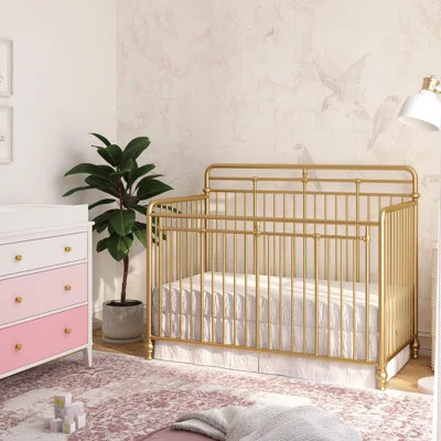 Monarch Hill Hawken 3-in-1 Convertible Crib Little Seeds Color: Gold | Wayfair North America