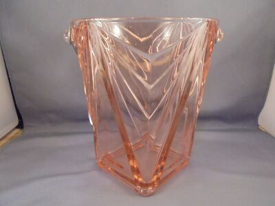 Antique Vintage Indiana Pyramid No. 610 Pink Depression Glass Ice Bucket | eBay US