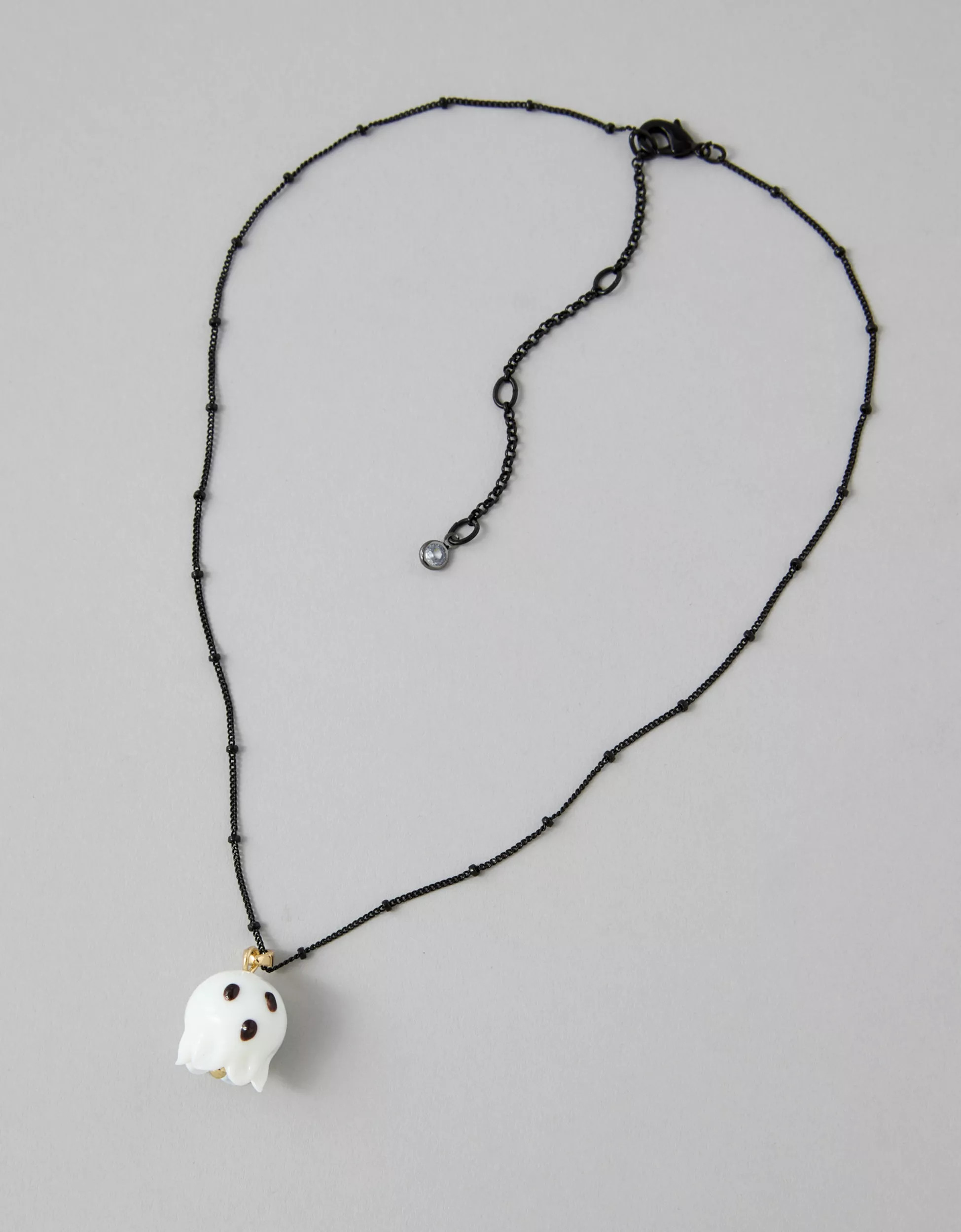 AEO Halloween Ghost Necklace | American Eagle Outfitters (US & CA)