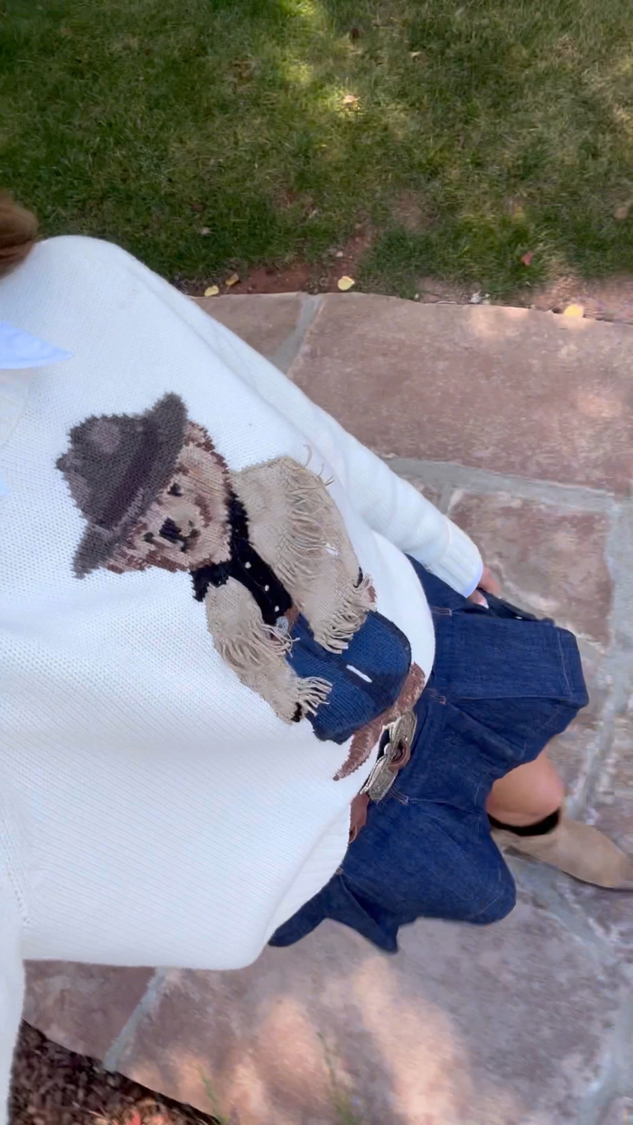 My fav Ralph lauren sweater with the cutest teddy bear with a fringe vest. Wearing size xs. Runs a little big. Paired it with this dark denim skort & a Ralph lauren concho belt 

#LTKSeasonal #LTKTravel #LTKStyleTip