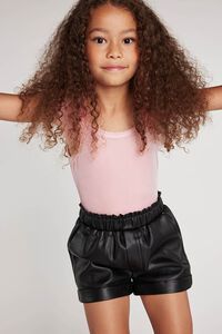 Girls Faux Leather Shorts (Kids) | Forever 21 | Forever 21 (US)