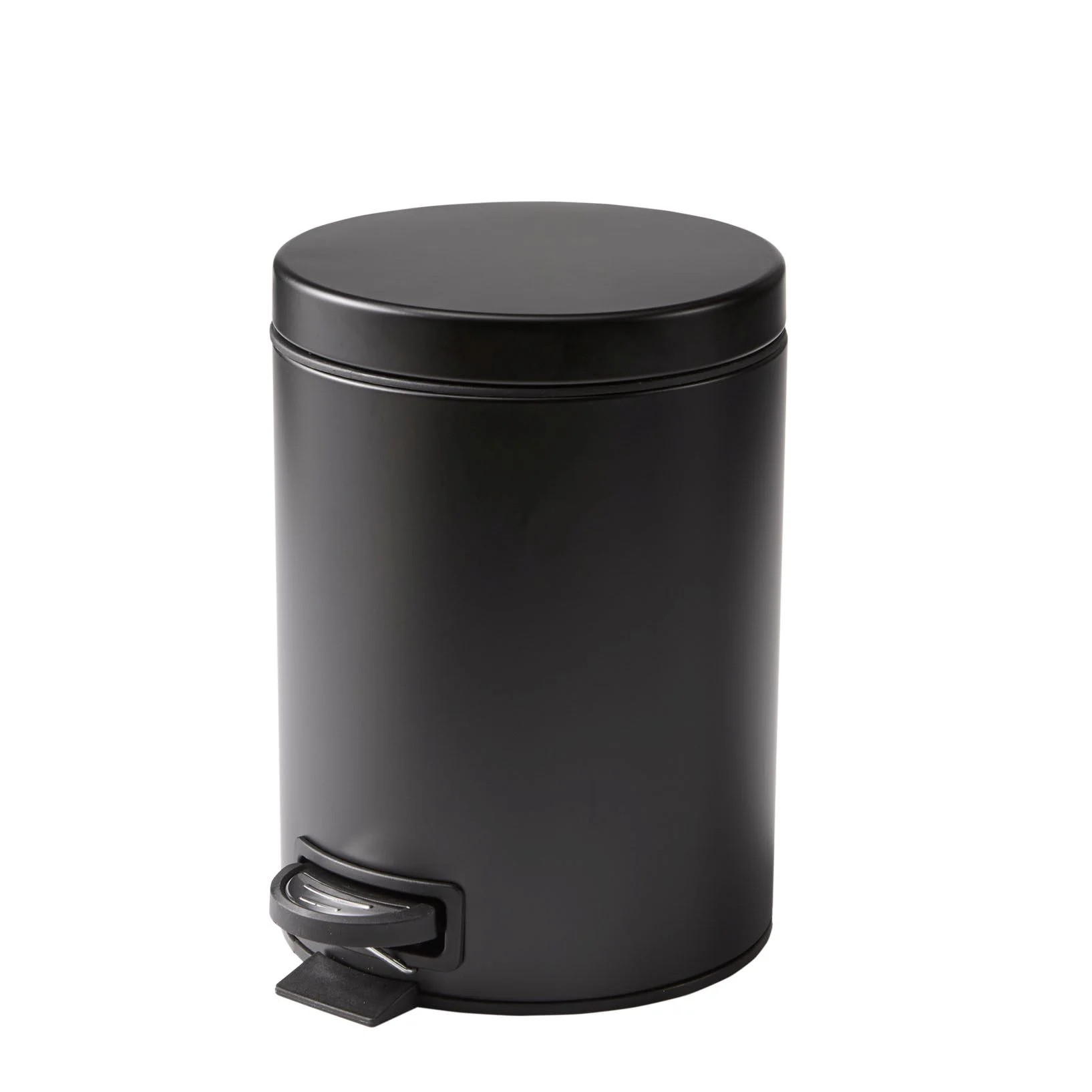 Better Homes & Gardens Matte Black 1.3 Gallon Metal Bathroom Waste Basket with Removable Liner | Walmart (US)