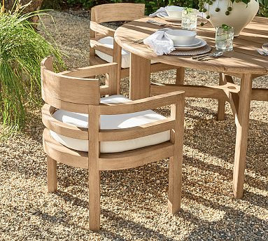 Woodside Outdoor Dining Armchair | Pottery Barn (US)