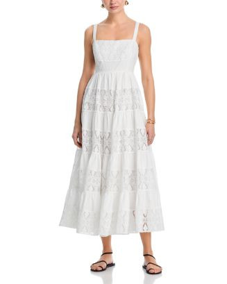 Lace Inset Tier Midi Dress - Exclusive | Bloomingdale's (AU)