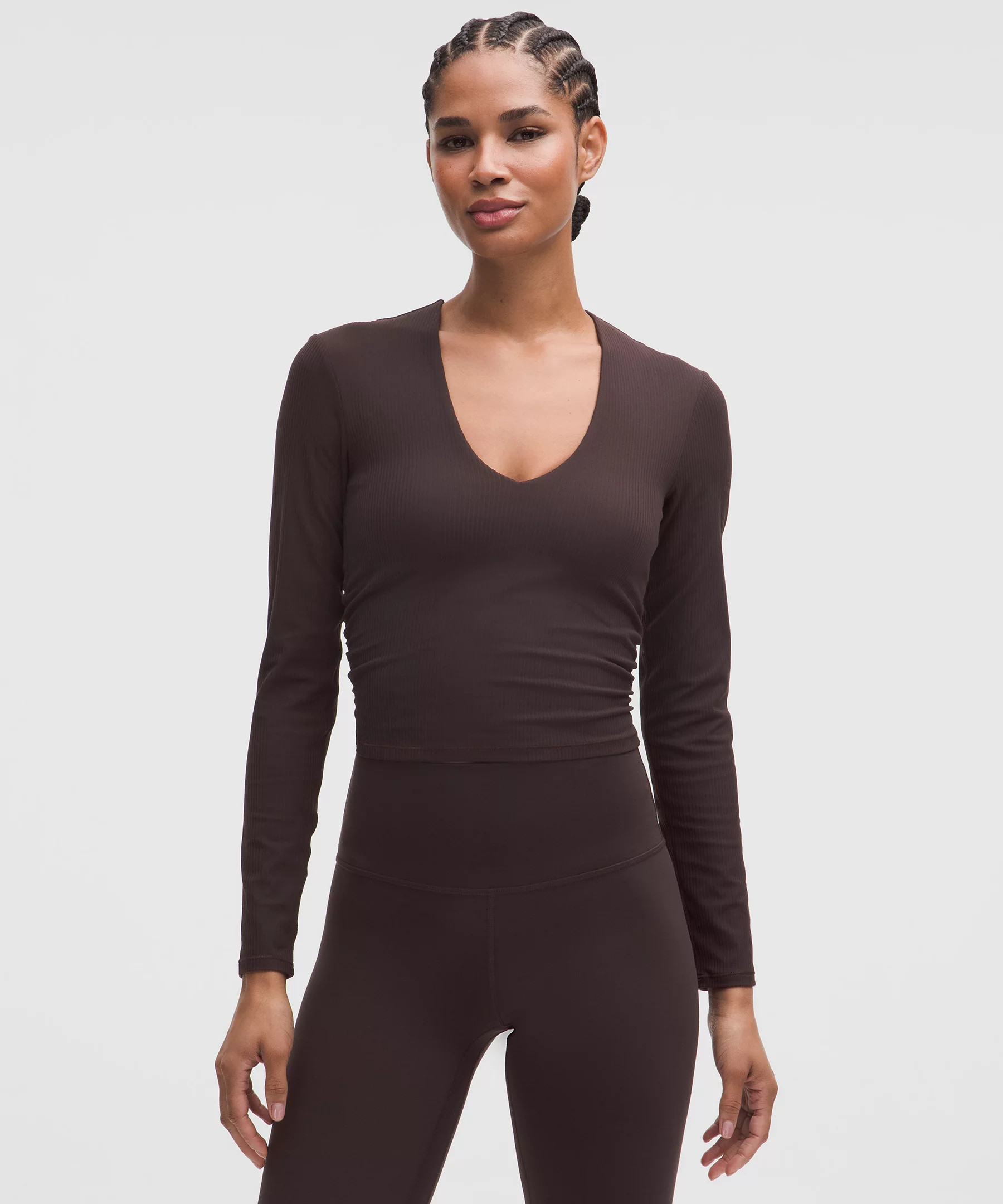 All It Takes Ribbed Nulu V-Neck Long-Sleeve Shirt | Lululemon (US)