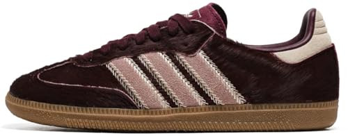 Adidas Samba OG Womens Sneaker (Maroon Sand Strata Pony, 5.5) | Amazon (US)