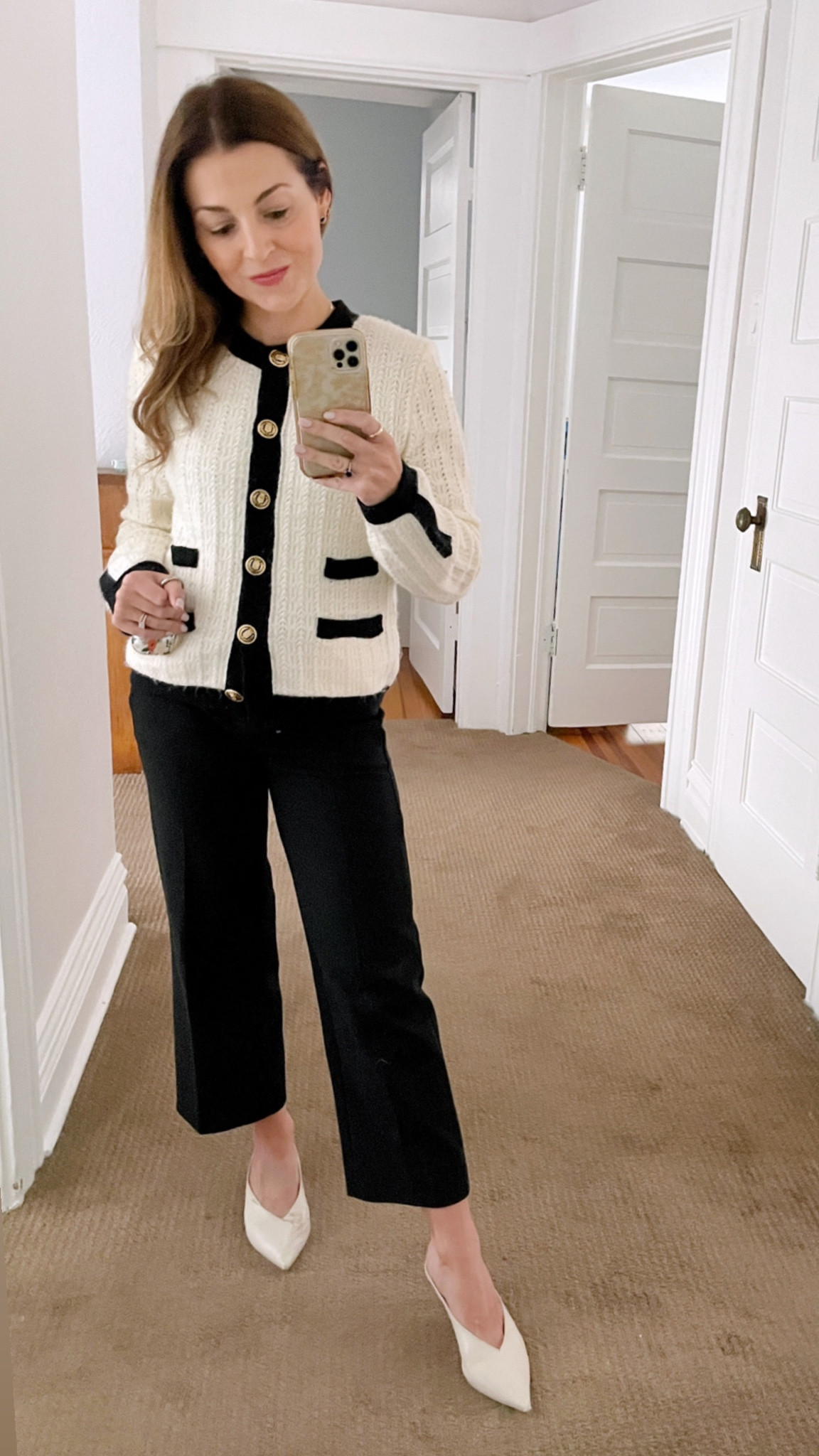 Wearing XS in jacket, 00P pants. Shoes are Zara but linked a similar pair of mules  

#LTKworkwear