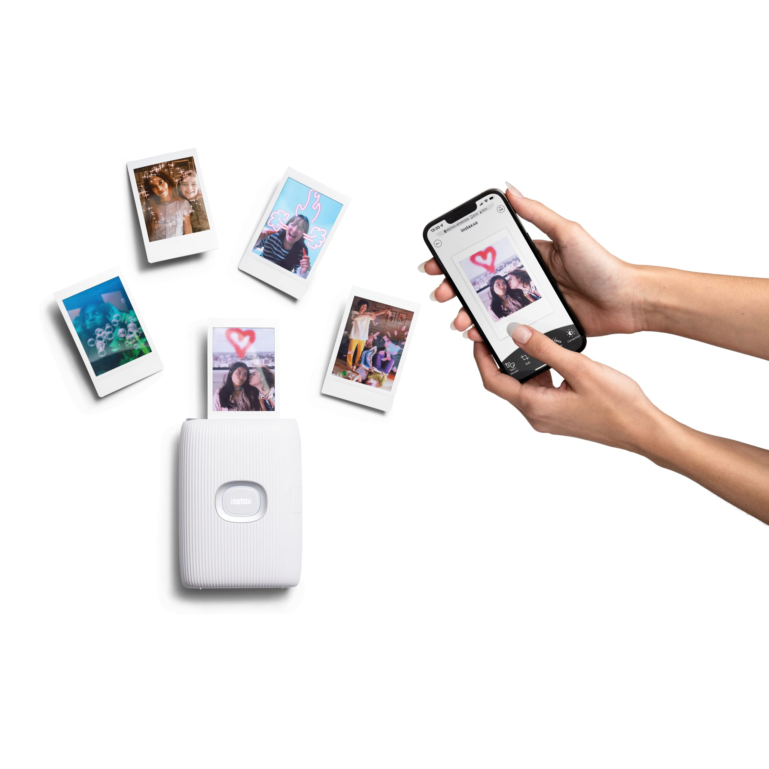 Fujifilm Instax Mini Link 2 Smartphone Printer - Clay White | Amazon (US)