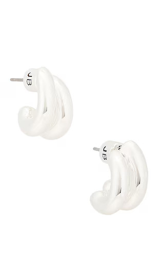 Jenny Bird Mini Florence Earrings in Metallic Silver. | Revolve Clothing (Global)