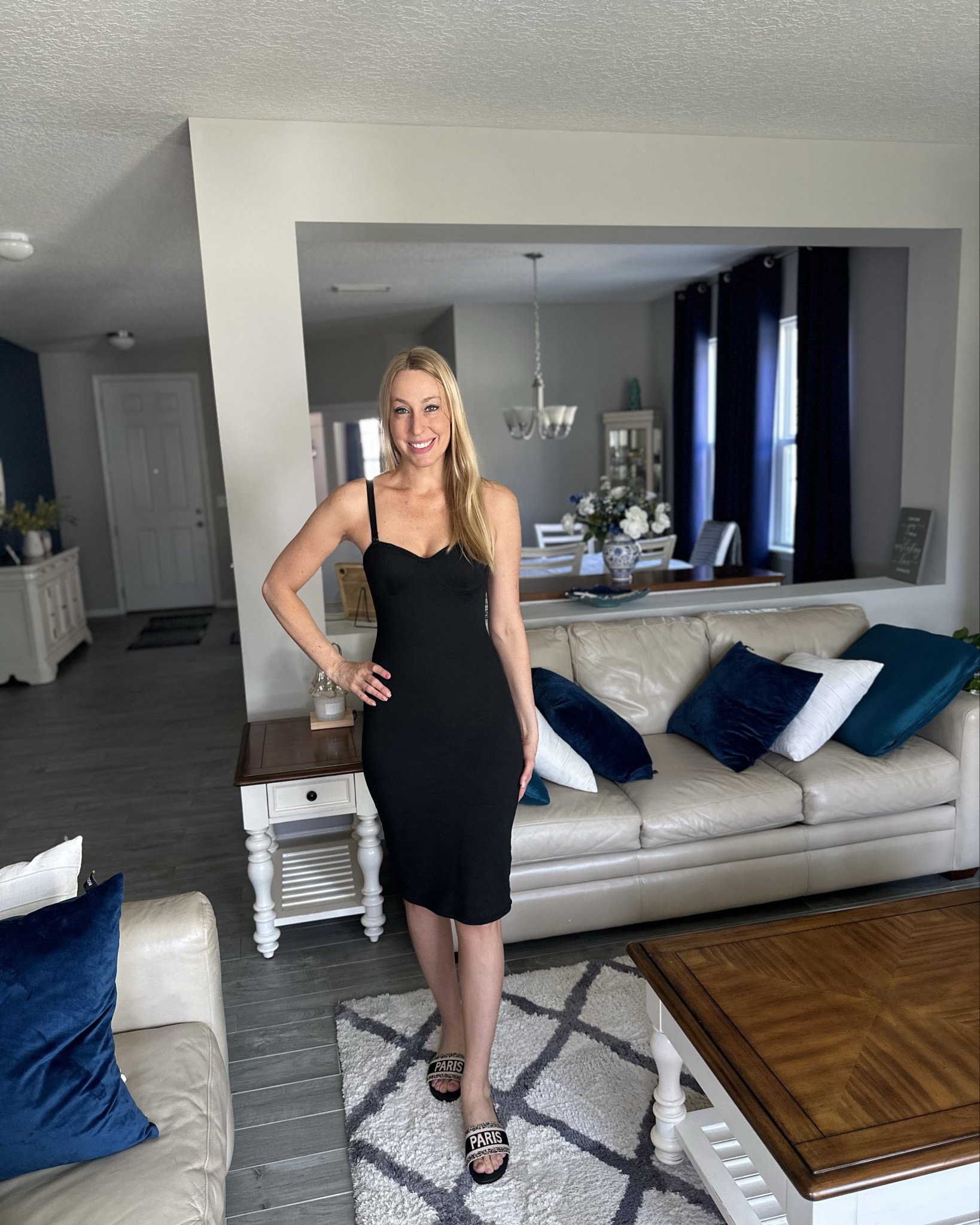 Built in Shapewear black dress
🖤this dress gives you a stunning figure and holds it all in
🖤 this dress is body con fit and full of stretch
🖤fits true to size, wearing size small and I am 5’10”

#LTKTall