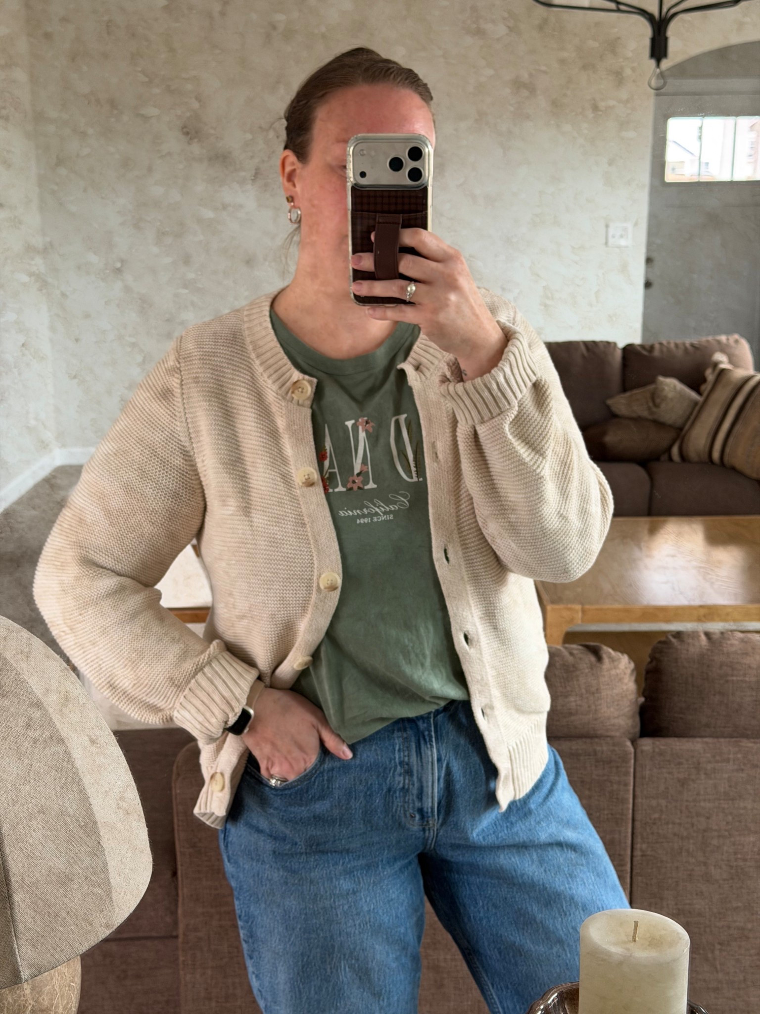 The perfect spring cardi 🤎 I have it in the green too. 

5’10 wearing size L/Tall

#LTKSeasonal #LTKMidsize #LTKmomlife