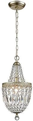 Contemporary Home Living 16" Champagne Gold 1-Light Morley Mini Pendant | Amazon (US)