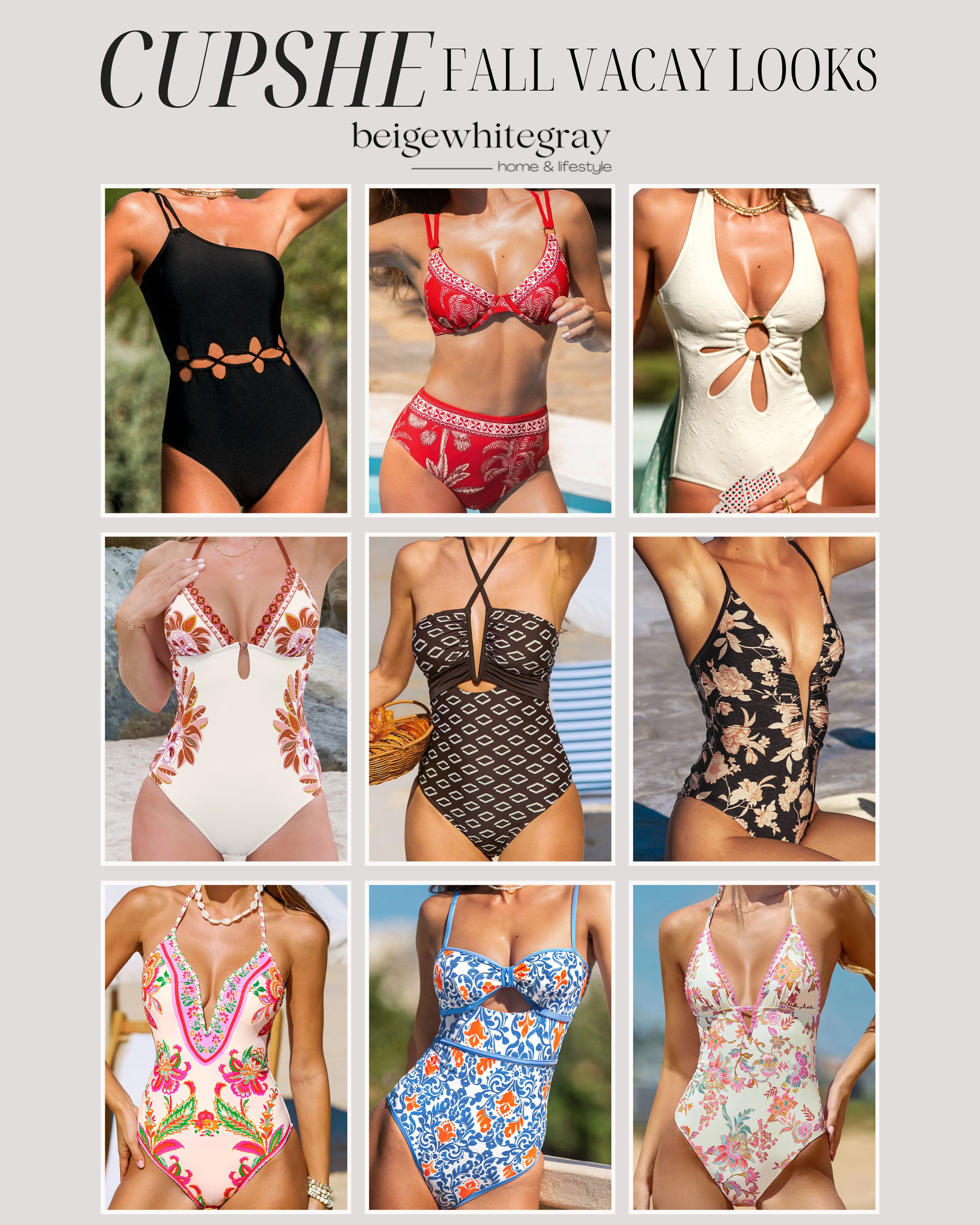 Fall Vacation Swimwear from CupShe!
CupShe Swim / One Piece Swim / Aesthetic Swimwear / Summer Swimwear / Vacation Outfits / Resort Outfits / Resortwear / Trendy Swimwear / End Of Summer Vacation / Tropical Swimwear / Neutral Swimwear 

 

#LTKSeasonal #LTKStyleTip #LTKSwim