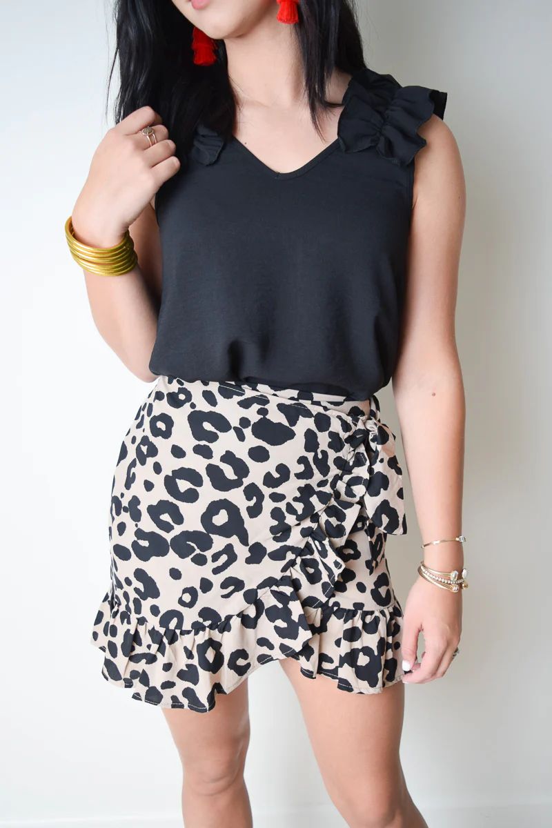 Presley Animal Print Skirt | The Willow Tree Boutique