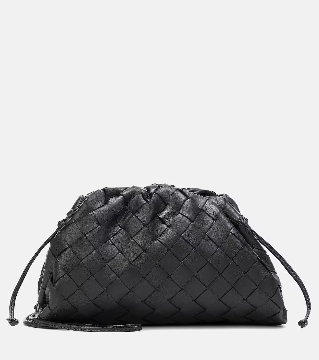 Pouch Mini intrecciato leather shoulder bag | Mytheresa (INTL)