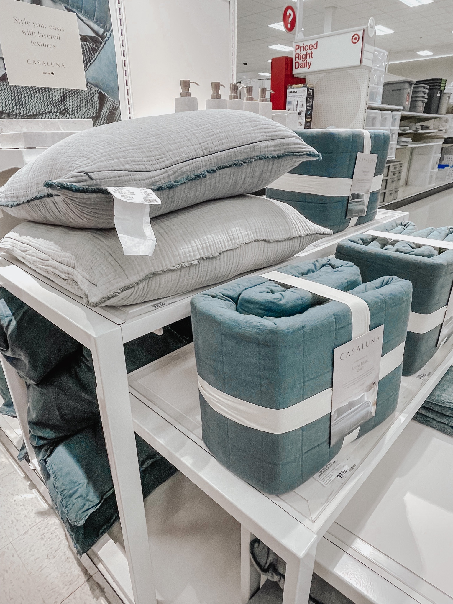 Dreamy teal Casaluna set ☁️ So soft & plush + the color makes me want spring/summer even faster! 

#LTKhome #LTKFind #LTKunder100
