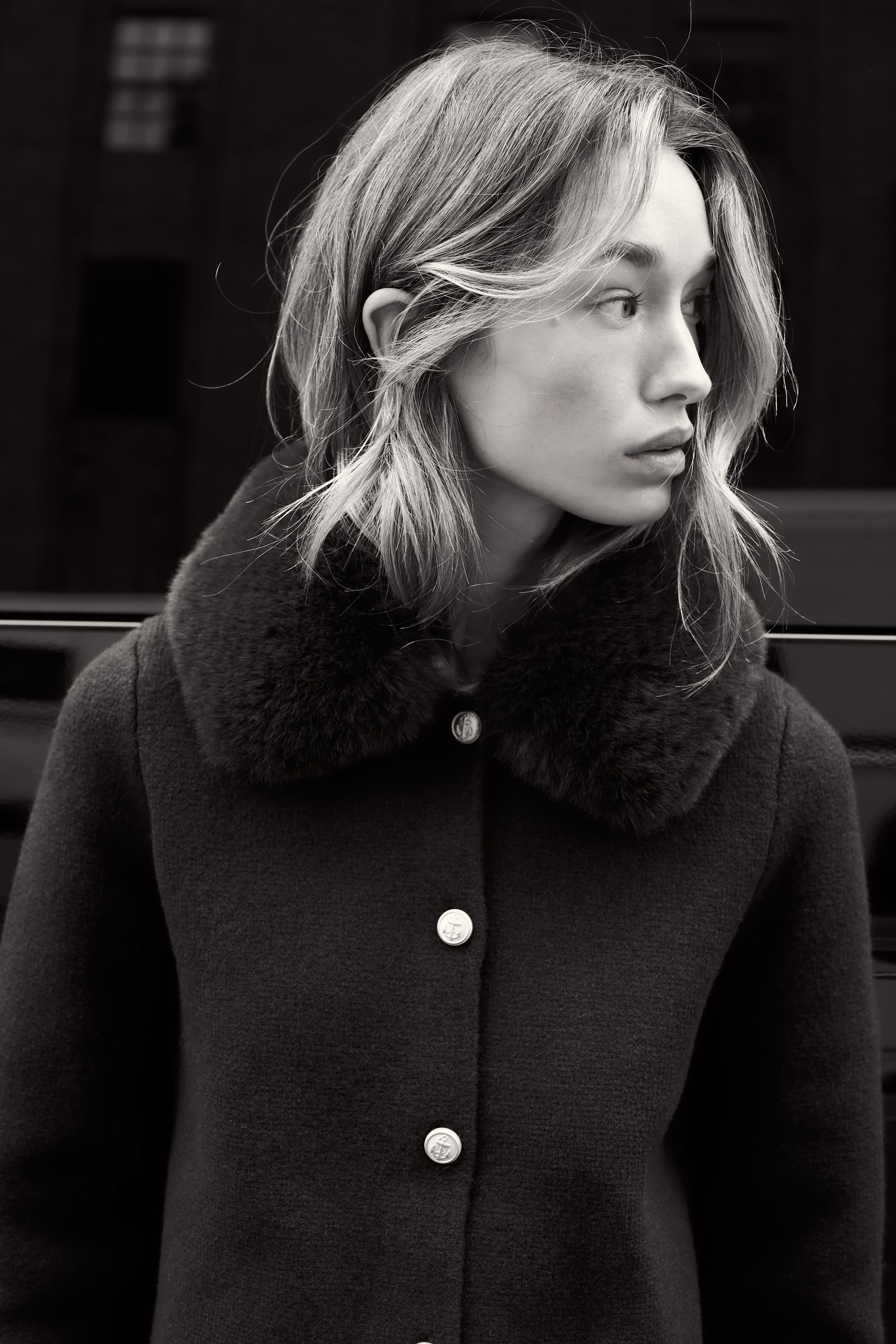 CARDIGAN WITH FAUX FUR COLLAR | Zara US