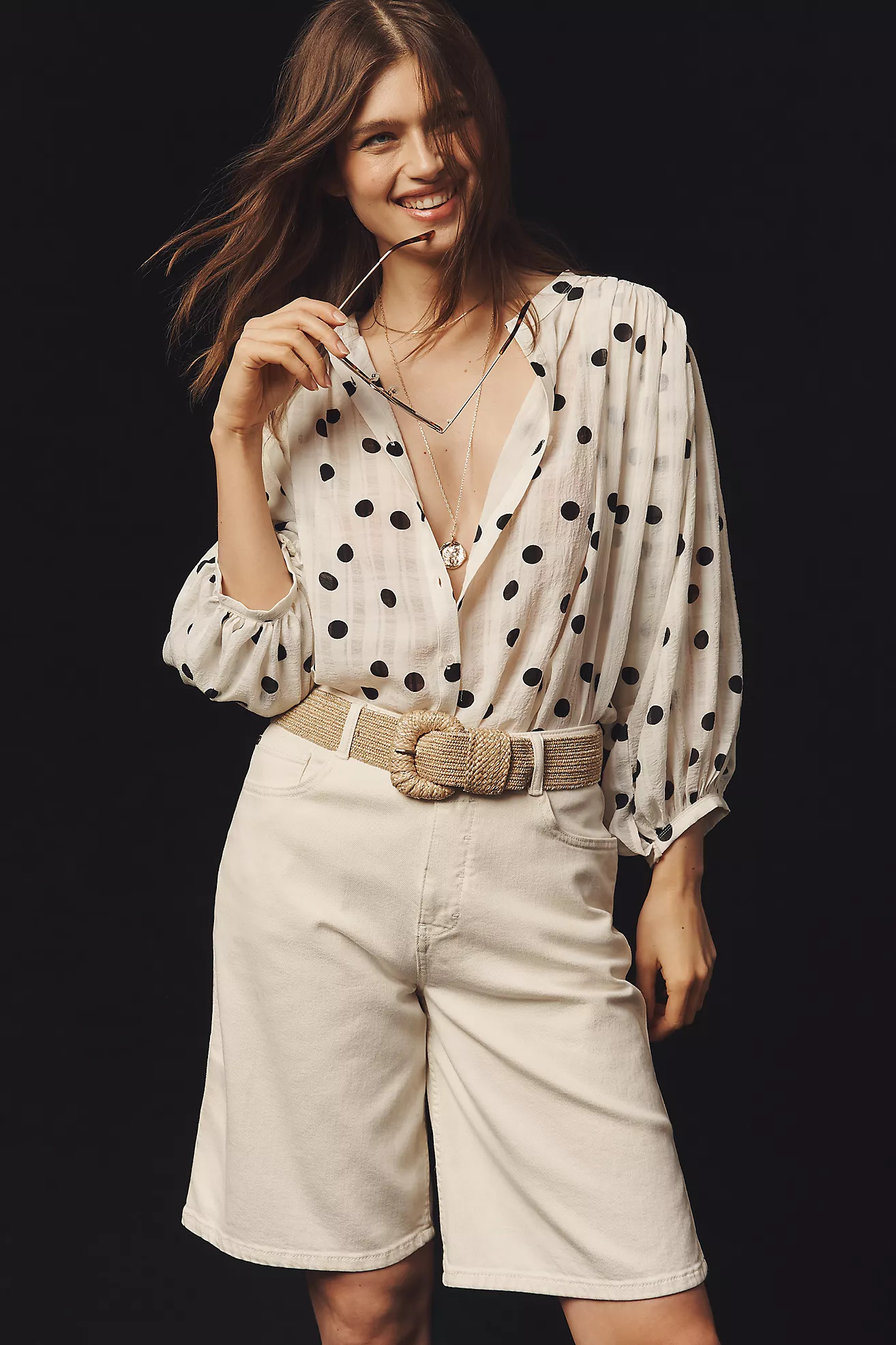 Bishop + Young Polka Dot Blouse | Anthropologie (US)