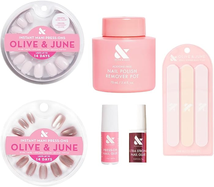 Olive & June First Day Mani Kit | Press-On Nails | Salon-Quality in Minutes | Amazon (US)