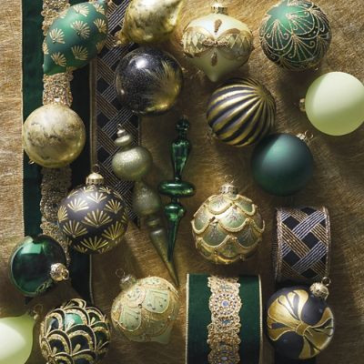 Nouveau Crystal Jewelry Ornaments. Set of Three | Frontgate