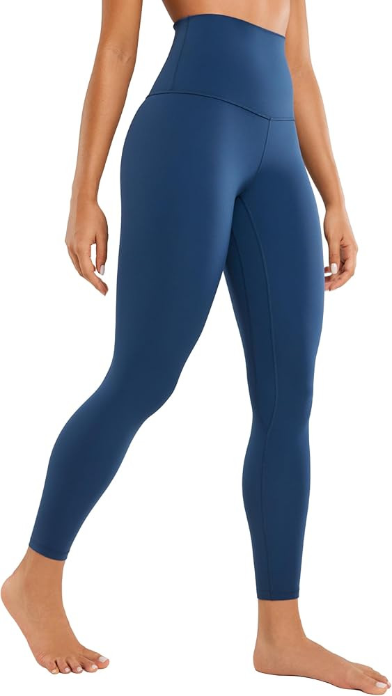 CRZ YOGA Super High Waisted Butterluxe Workout Leggings 25'' - Over Belly Buttery Soft Full Lengt... | Amazon (US)