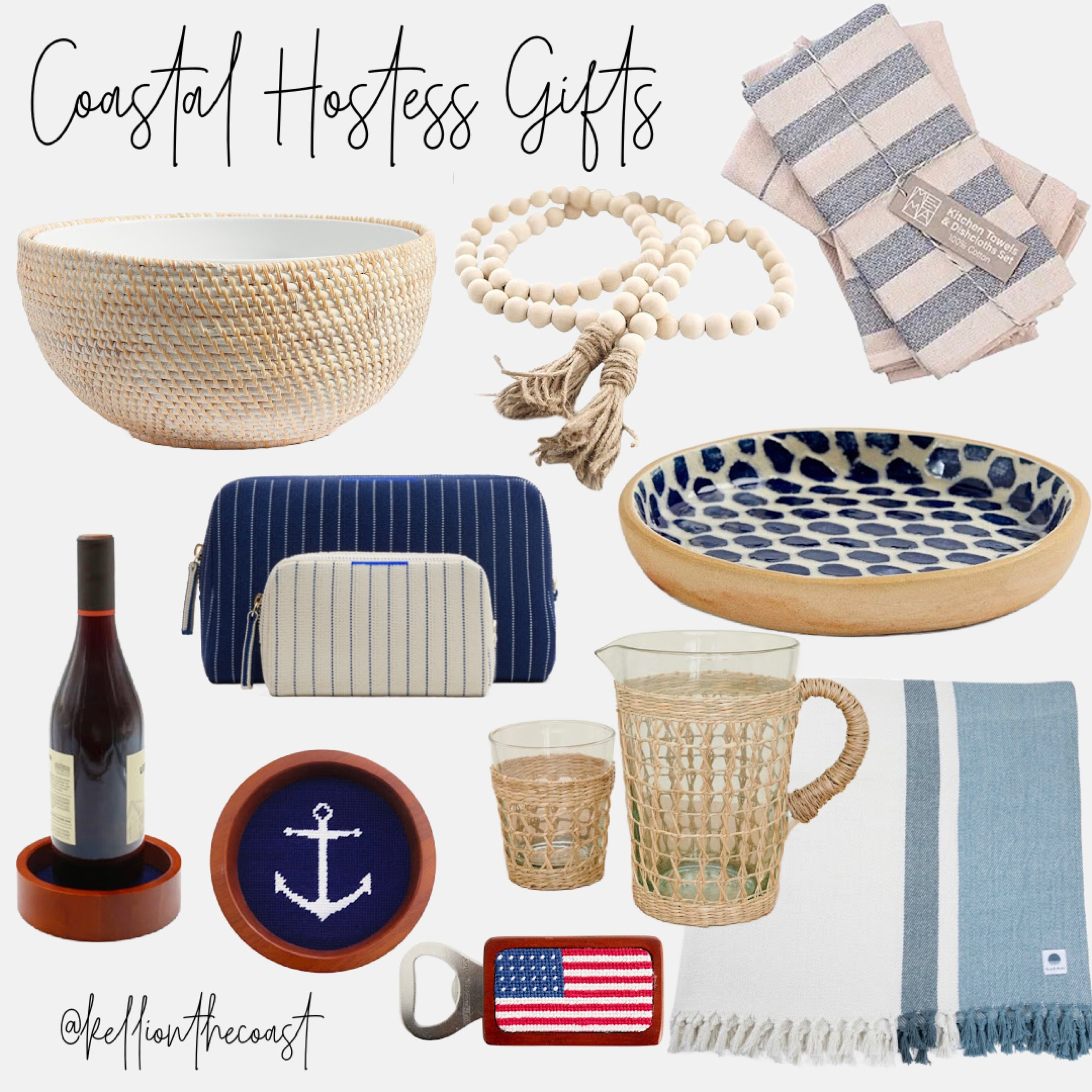 Navy, Light Blue, White 😍
Gifting items with a coastal feel this holiday season. Also perfect for your home as you host your family and friends in style  

#LTKHome #LTKGiftGuide #LTKParties