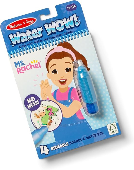 Melissa & Doug® Ms. Rachel™ Water Wow! Color-Reveal Pad Early Learning Toy | Amazon (US)