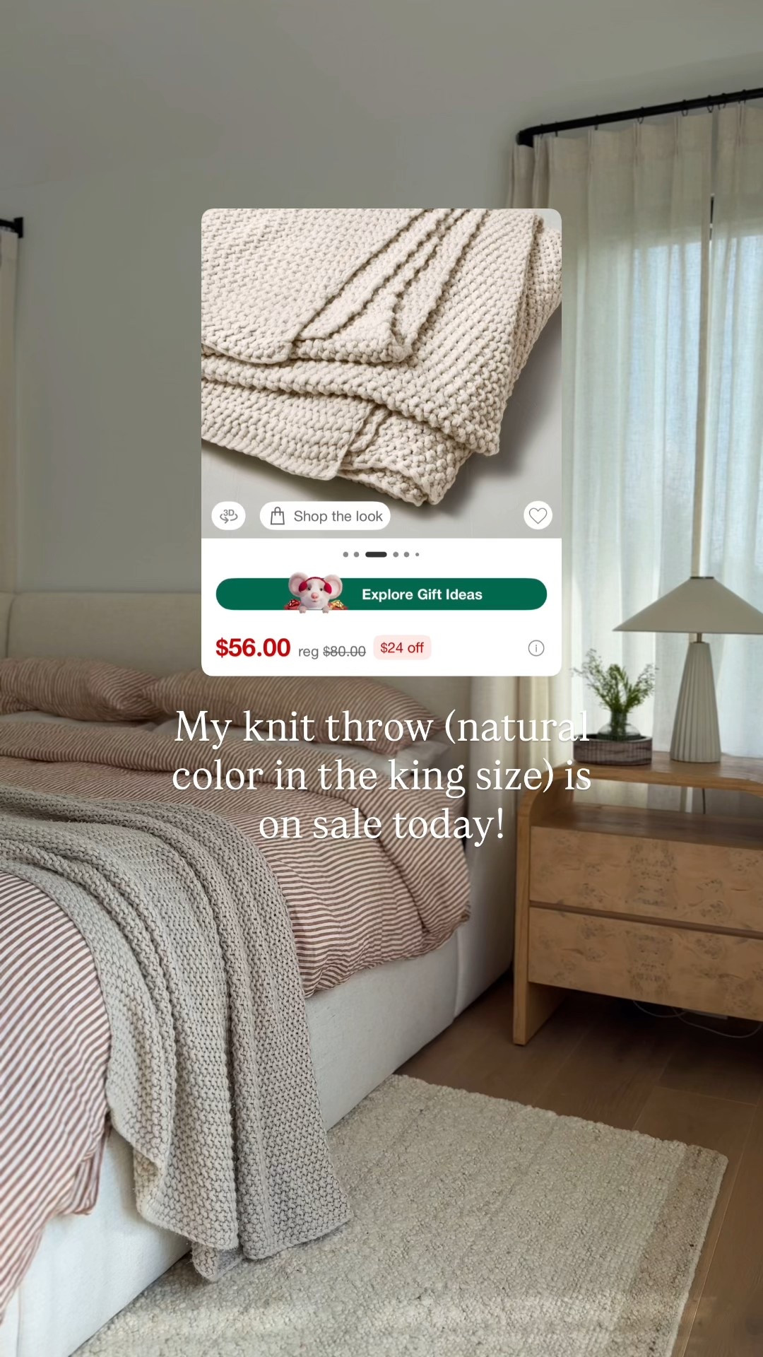 My king Casaluna knit blanket in the natural color is on sale today! 

#LTKSaleAlert #LTKHome