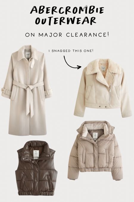 huge clearance selection at Abercrombie right now! I snagged the shearling jacket and vest for under $150 total!! 

#LTKstyletip #LTKsalealert