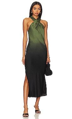 Young, Fabulous & Broke Manhattan Dress in Dark Forest Ombre from Revolve.com | Revolve Clothing (Global)