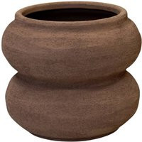 Four Candle Brown Textured Stone Sculptured Vase | Debenhams UK