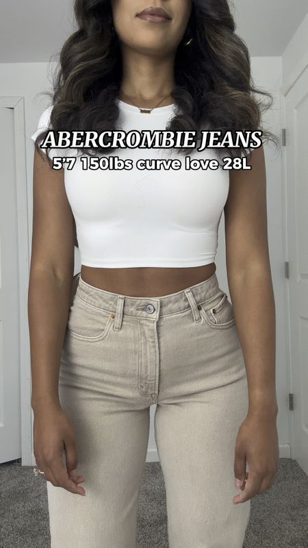 Abercrombie jeans are on sale!!! Wearing curve love 28 long in all styles!!

First/2nd are 90’s relaxed jeans 
Last 90’s straight jeans! Causal style- Abercrombie style 

#LTKfindsunder100 #LTKSale #LTKstyletip