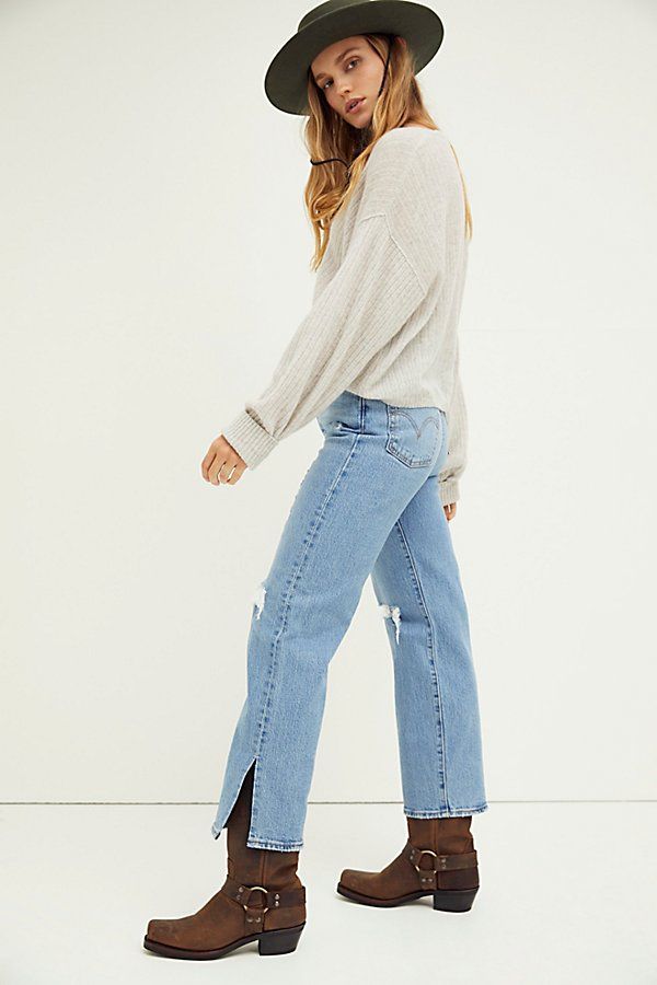 Levi's Ribcage Straight Ankle Jean by Levi's at Free People, Tango Trace, 30 | Free People (Global - UK&FR Excluded)