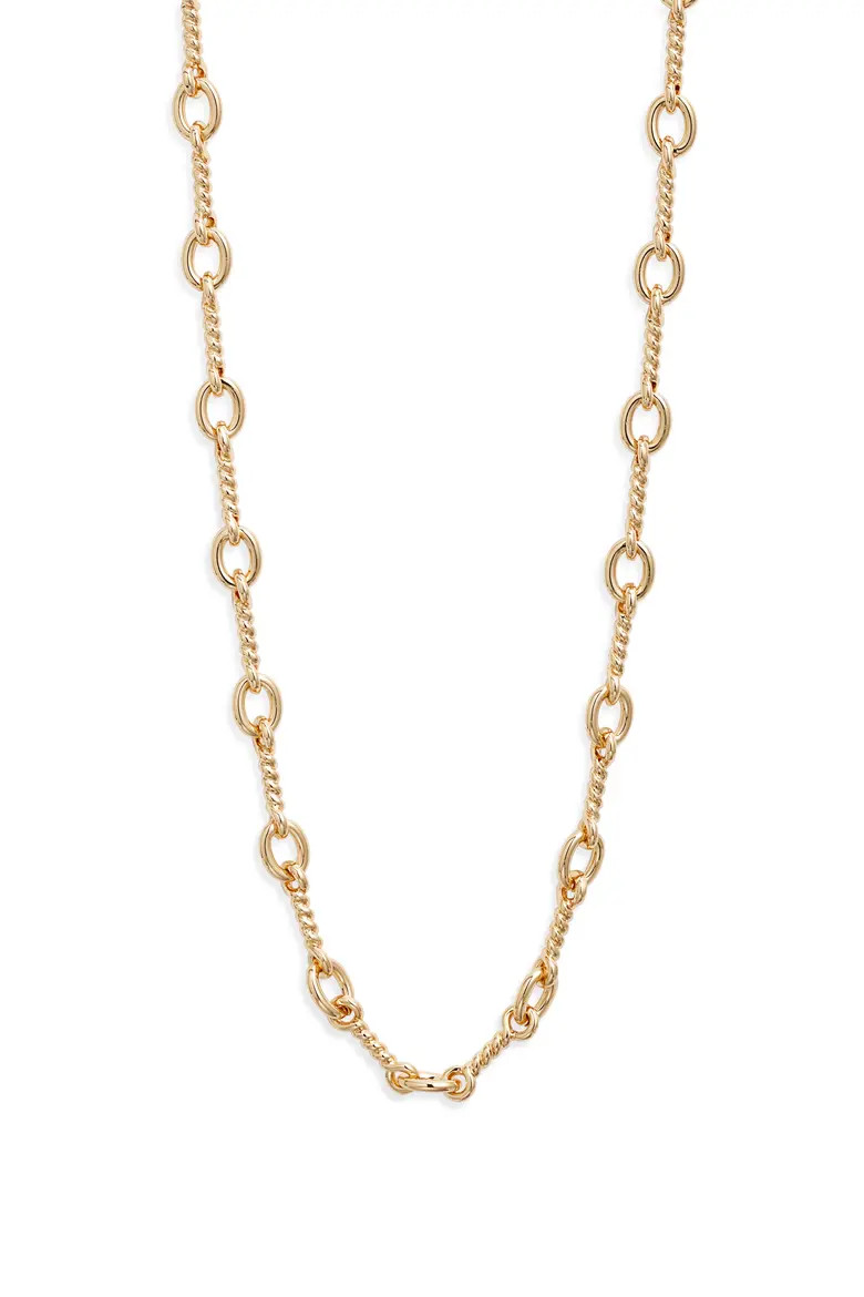 Nordstrom Twisted Figaro Chain Necklace in Gold at Nordstrom | Nordstrom
