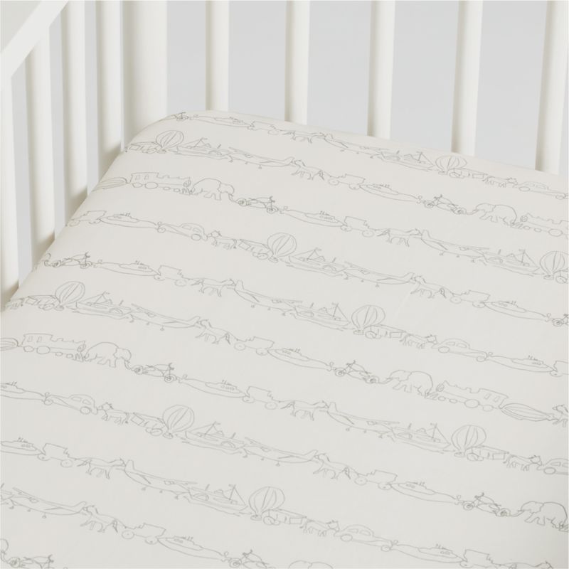 Let's Go Organic Baby Crib Fitted Sheet by Leanne Ford + Reviews | Crate & Kids | Crate & Barrel