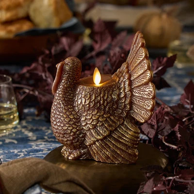 Metallic Cappuccino Flameless Candle Turkey | Luminara