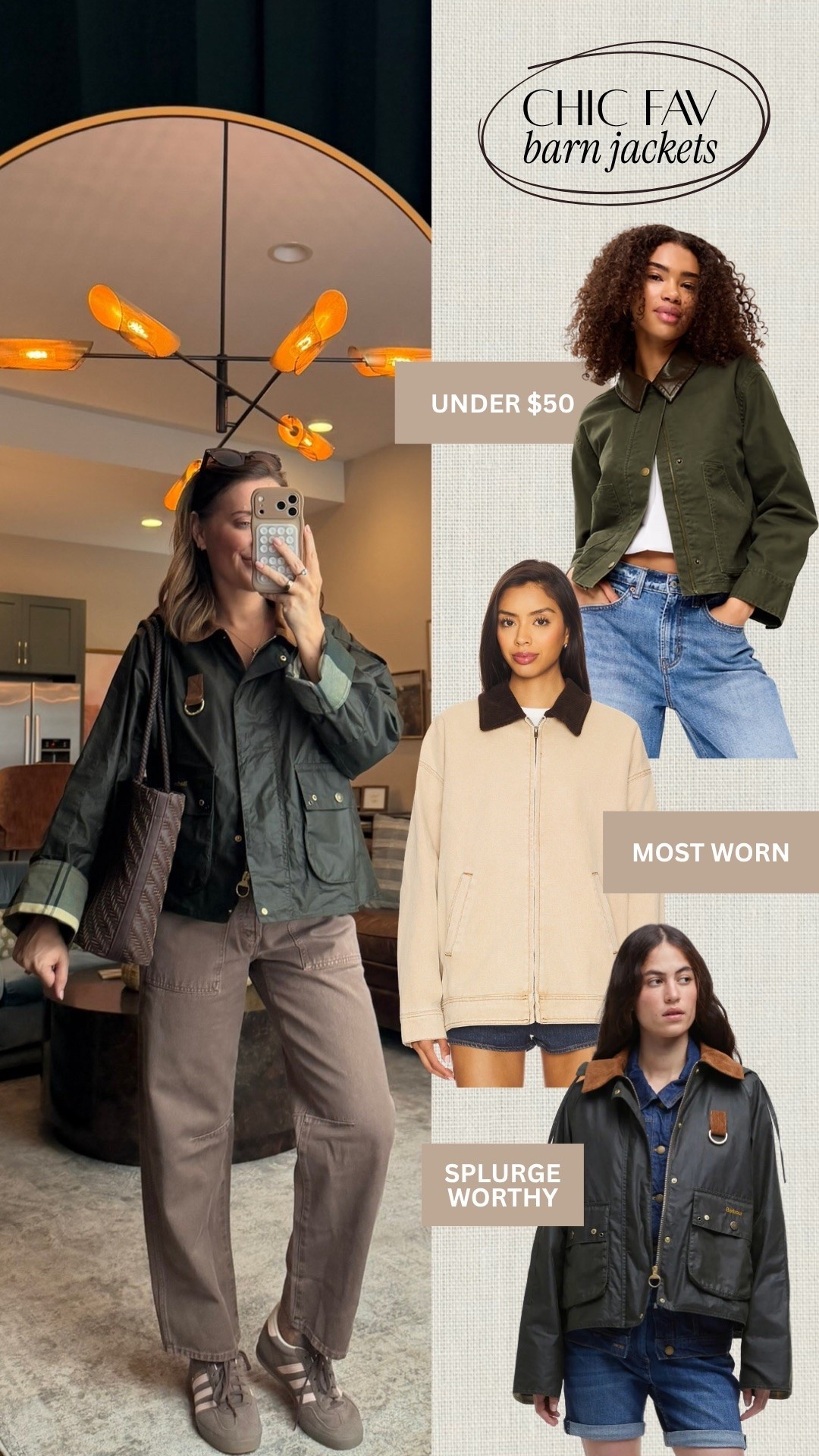 Chic fav barn jackets for fall!