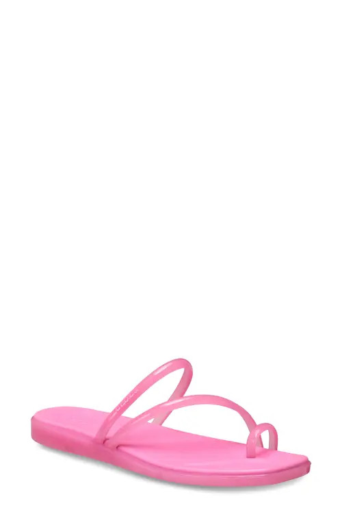 CROCS Miami Jelly Toe Loop Sandal in Pink Lemonade Jelly at Nordstrom, Size 9 | Nordstrom
