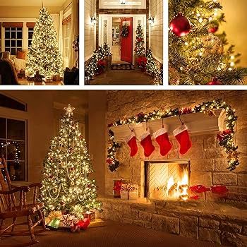 Upgraded 82FT 200 LED Christmas String Lights Outdoor/Indoor, Timer & Memory Function & 8 Modes, ... | Amazon (US)