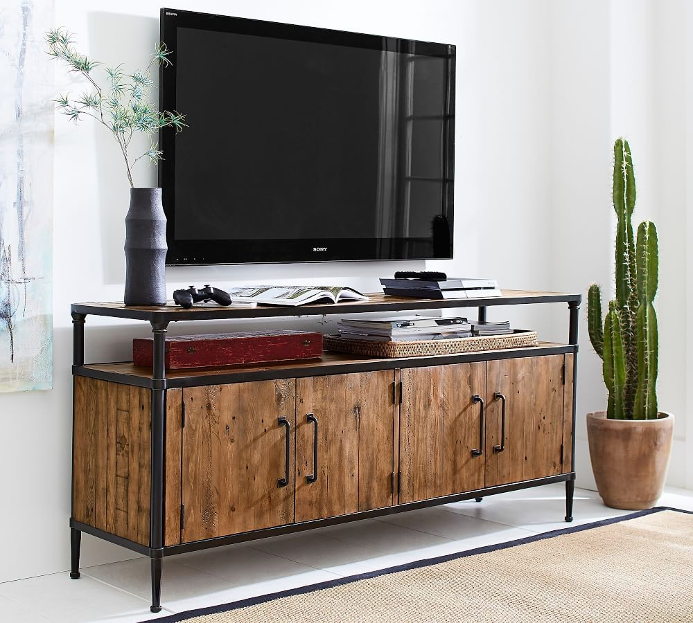 Juno Reclaimed Wood Media Console | Pottery Barn (US)