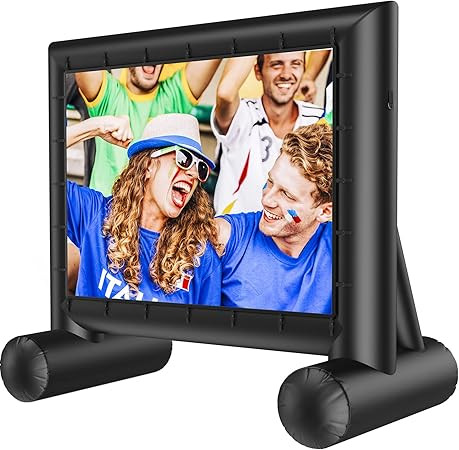 Amada 14 Feet Outdoor Inflatable Movie Screen, Projector Screen with Fast Low-Noise Air, Support ... | Amazon (US)