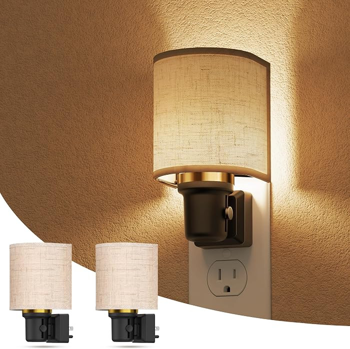 L LOHAS LED Night Lights Plug into Wall, Plug in Night Light Dimmable 100LM | Amazon (US)