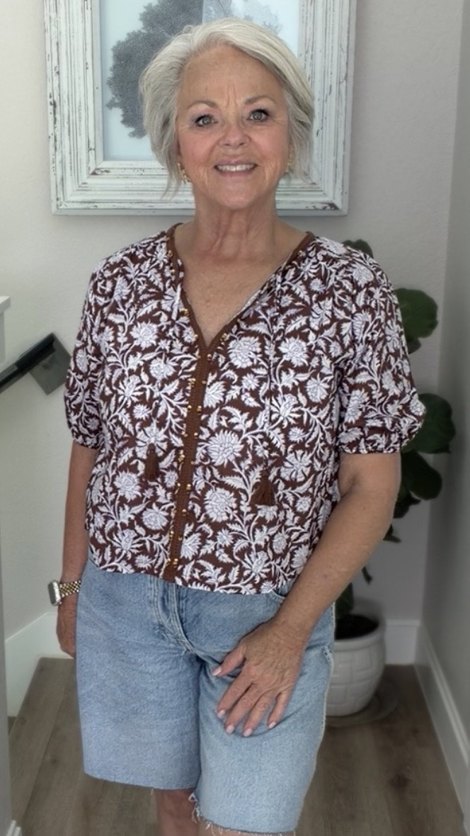 Nothing says summer quite like a pair of fringed denim shorts and a lightweight boho top! ☀️ Some may say I’m “too old” to wear something like this, but I believe we are never too old to wear what makes us feel confident, stylish, and happy. Fashion has no age limit, and I’m all about embracing affordable pieces that make you feel beautiful at every stage of life. And these finds? I’m absolutely here for them! 💕

#LTKootd #LTKOver40 #LTKMidsize